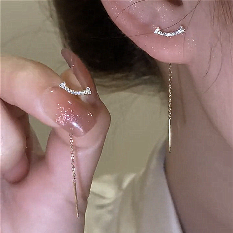 Anting Rumbai Wanita Titanium – Gaya Korea Elegan, Anti Karat & Murah perhiasandirect
