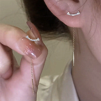 Anting Rumbai Wanita Titanium – Gaya Korea Elegan, Anti Karat & Murah perhiasandirect