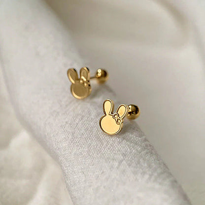 Anting Tulang Telinga Pita Kupu-Kupu Kelinci Stainless Steel perhiasandirect