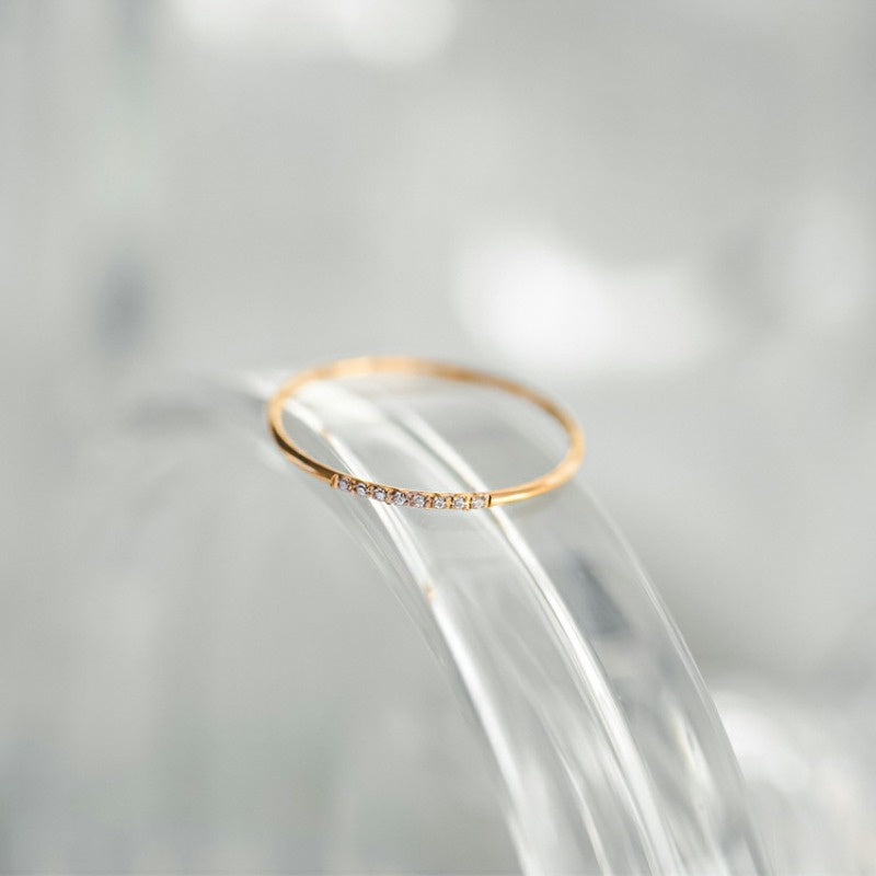 Cincin 8 Berlian Wanita - Perhiasan Emas Elegan, Aksesoris Fashion Trendy, Grosir Harga Terbaik 10