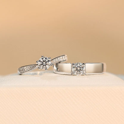 Cincin Moissanite 1 Karat  – Ringan & Elegan, Anti Karat, Hadiah Couple & Pernikahan perhiasandirect