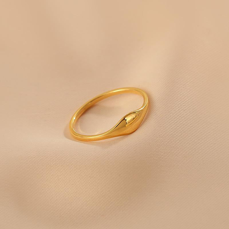 Cincin Titanium Simple Elegan Mewah Korea Fashion Style Trending perhiasandirect