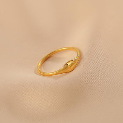 Cincin Titanium Simple Elegan Mewah Korea Fashion Style Trending perhiasandirect