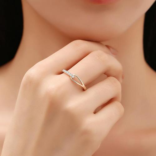 Cincin Titanium Wanita Mewah Elegan Aksesoris Perhiasan Korea1