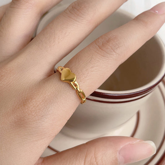 Cincin Tunangan Ekor Cinta Wanita Stainless Steel Emas 18K Ukuran - perhiasandirect