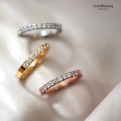 Cincin Wanita - Perhiasan Stainless Steel dengan Berlian, Aksesoris Elegan, Grosir Harga Terbaik 