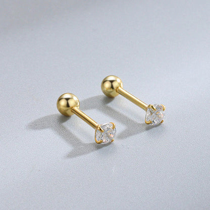 Anting Tulang Telinga Zircon Cakar Empat Stainless Steel perhiasandirect