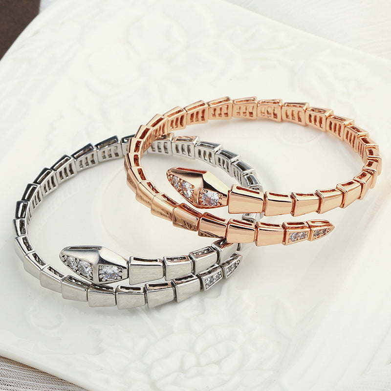Gelang Bangle Wanita Model Ular Titanium Aksesoris perhiasandirect