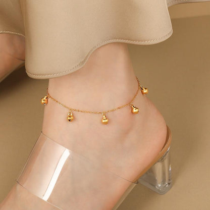 Gelang Kaki Lonceng Wanita Elegan • Anti Pudar & Anti Karat • Gaya Mewah Kekinian perhiasandirect