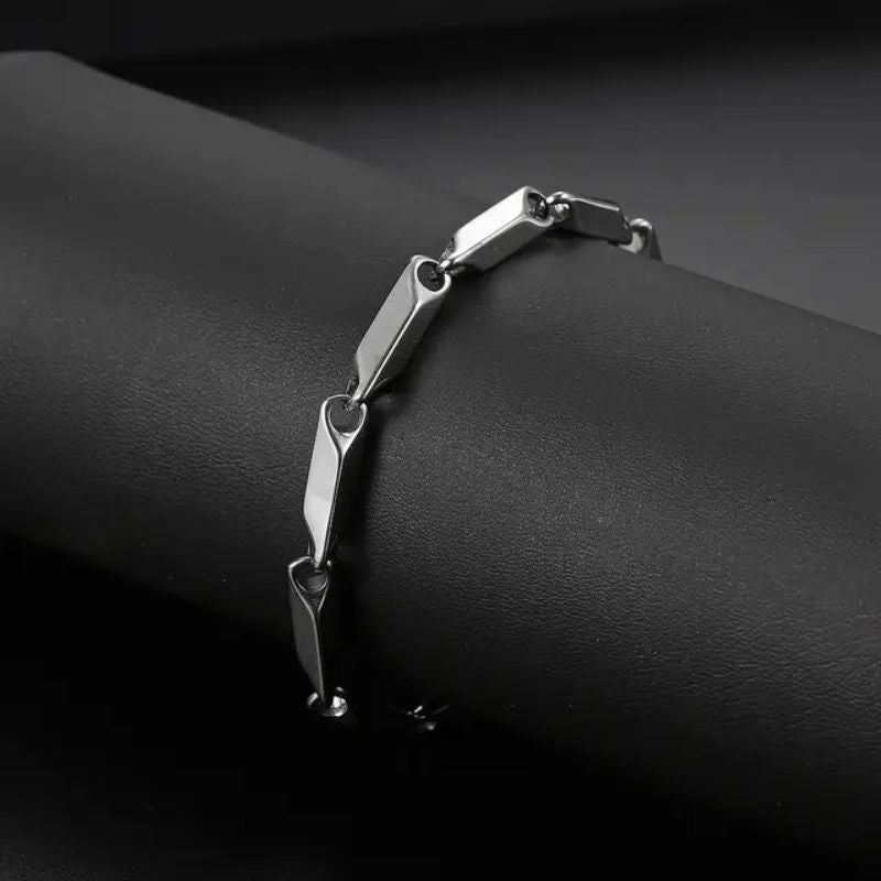 Gelang Rantai Padi Titanium Pria Dan Wanita4