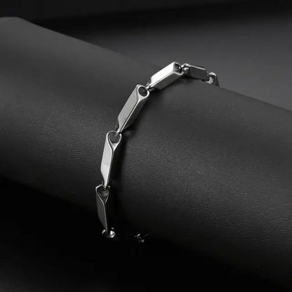 Gelang Rantai Padi Titanium Pria Dan Wanita4