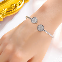 Gelang Stainless steel Anti Karat Cuff Korean Style Aksesoris Fashion Perhiasan