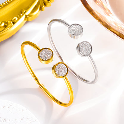 Gelang Stainless steel Anti Karat Cuff Korean Style Aksesoris Fashion Perhiasan - perhiasandirect