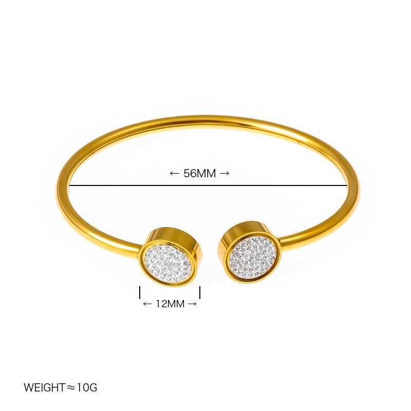 Gelang Stainless steel Anti Karat Cuff Korean Style Aksesoris Fashion Perhiasan - perhiasandirect