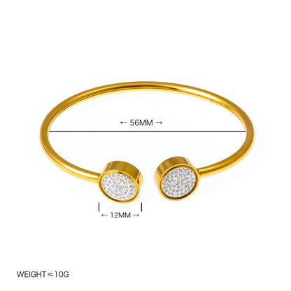 Gelang Stainless steel Anti Karat Cuff Korean Style Aksesoris Fashion Perhiasan - perhiasandirect