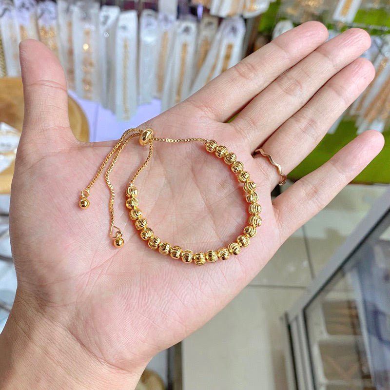Gelang Tangan Serut Merica Kombinasi Lapis Emas Viral Trend Elegan Remaja Wanita Dewasa Fleksibel Kekinian2
