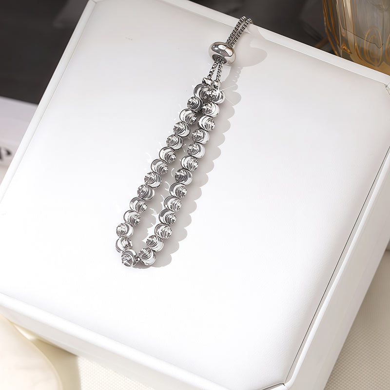 Gelang Tangan Serut Merica Kombinasi Lapis Emas Viral Trend Elegan Remaja Wanita Dewasa Fleksibel Kekinian21