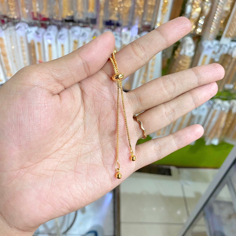Gelang Tangan Serut Merica Kombinasi Lapis Emas Viral Trend Elegan Remaja Wanita Dewasa Fleksibel Kekinian4