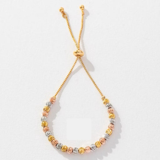 Gelang Tangan Serut Merica Kombinasi Lapis Emas Viral Trend Elegan Remaja Wanita Dewasa Fleksibel Kekinian5