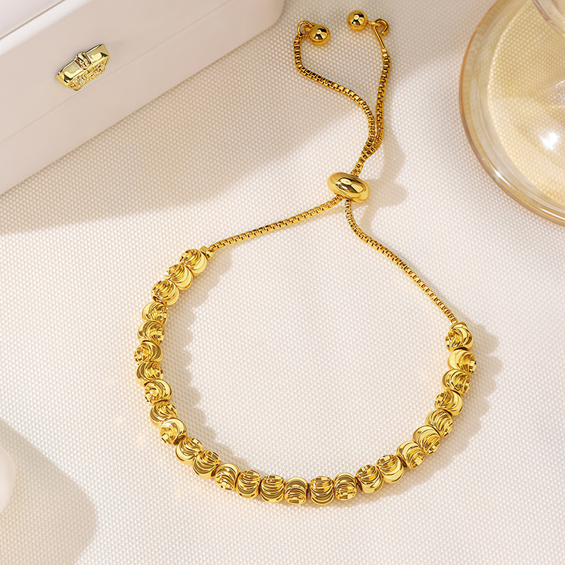 Gelang Tangan Serut Merica Kombinasi Lapis Emas Viral Trend Elegan Remaja Wanita Dewasa Fleksibel Kekinian8