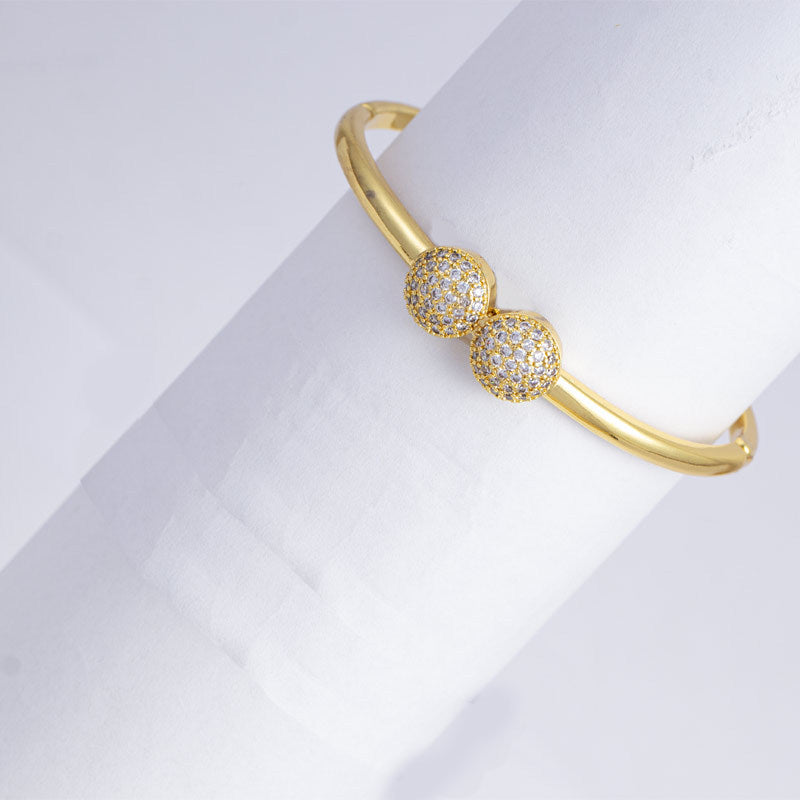 Gelang Titanium Gold Perhiasan Wanita Elegan Tahan Karat Tik Mudah Luntur Bracelets perhiasandirect