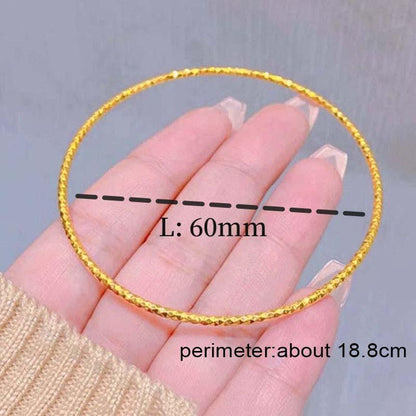 Gelang Titanium Wanita 18K – Perhiasan Emas Serpihan, Anti Karat & Tahan Lama-product3