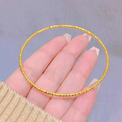 Gelang Titanium Wanita 18K – Perhiasan Emas Serpihan, Anti Karat & Tahan Lama-product4