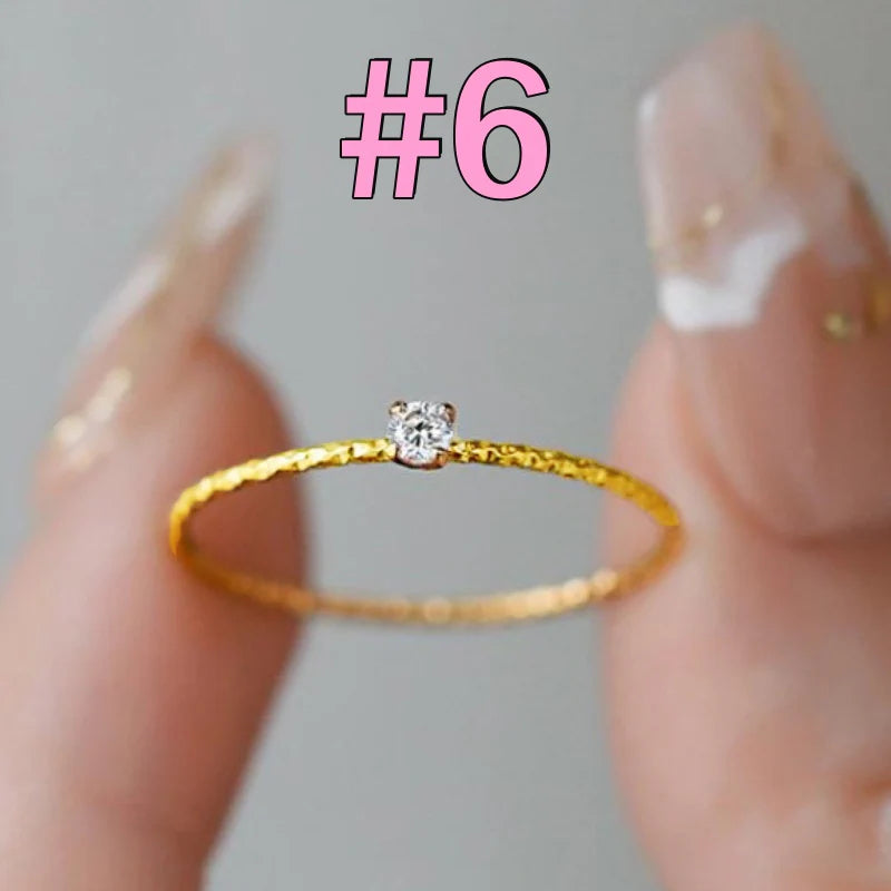 Grosir Cincin Berlian Kembang Kol untuk Wanita – Cincin Emas Aksesoris Perhiasan Elegan - 我的商店