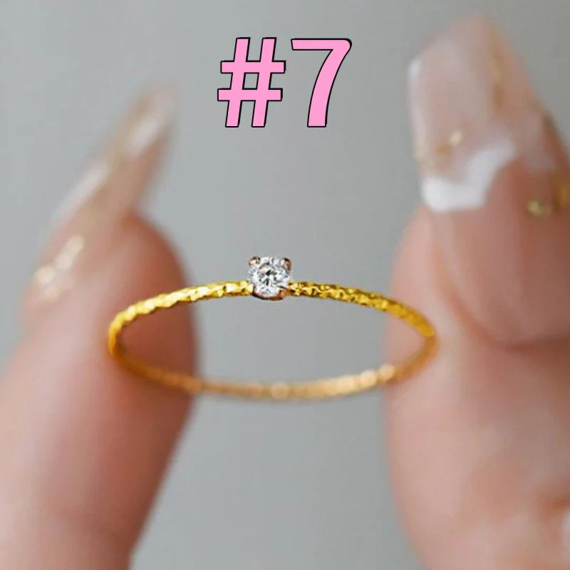 Grosir Cincin Berlian Kembang Kol untuk Wanita – Cincin Emas Aksesoris Perhiasan Elegan - 我的商店