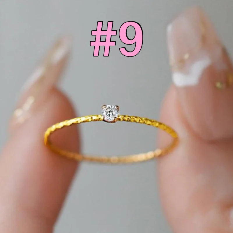 Grosir Cincin Berlian Kembang Kol untuk Wanita – Cincin Emas Aksesoris Perhiasan Elegan - 我的商店