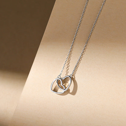 Kalung Hati Wanita - Perhiasan Stainless Steel dengan Pendant Elegan, Rantai Emas Trendy, Grosir Harga Terbaik -6