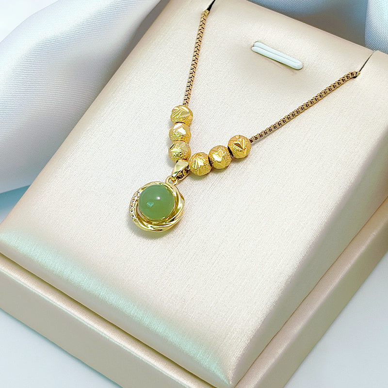 Kalung Liontin Lingkaran Wanita – Titanium Steel, Anti Luntur & Hypoallergenic3