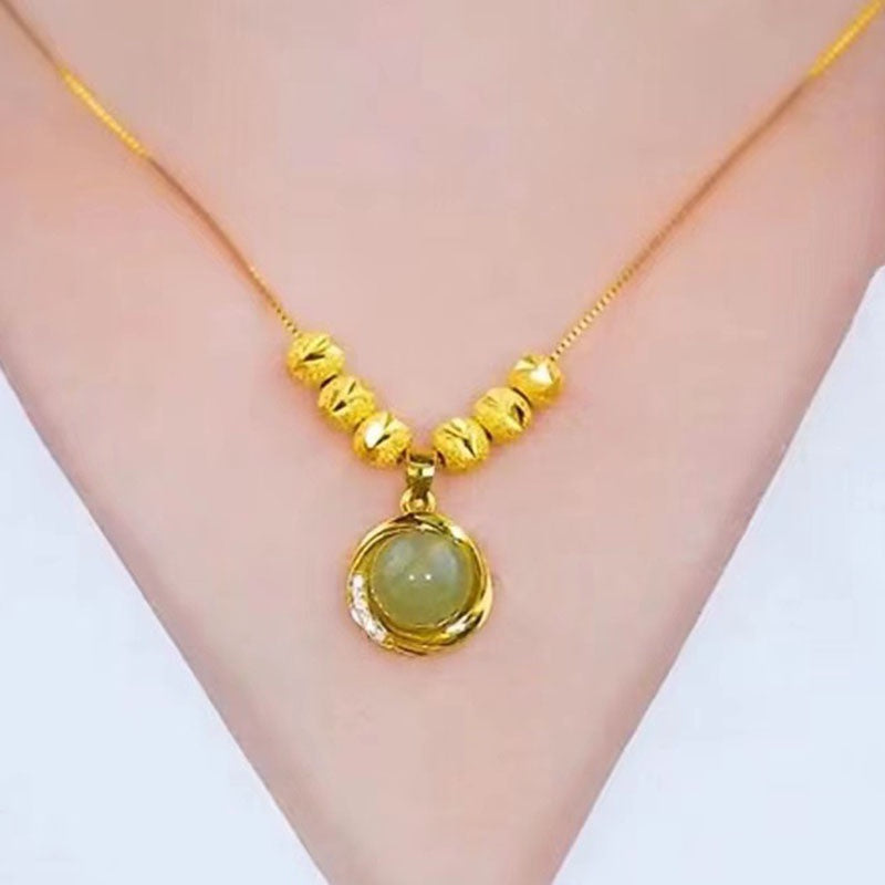 Kalung Liontin Lingkaran Wanita – Titanium Steel, Anti Luntur & Hypoallergenic5