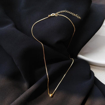 Kalung Manik Kecil Wanita - Perhiasan Stainless Steel Elegan, Aksesoris Prom Terjangkau, Hadiah Ulang Tahun untuk Pacar, Grosir Harga Terbaik 2