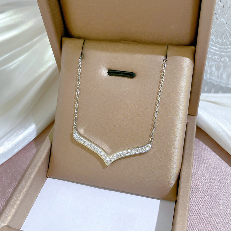 Kalung Titanium Fuji Later V Fashionable Anti Karat Dan Anti Luntur perhiasandirect