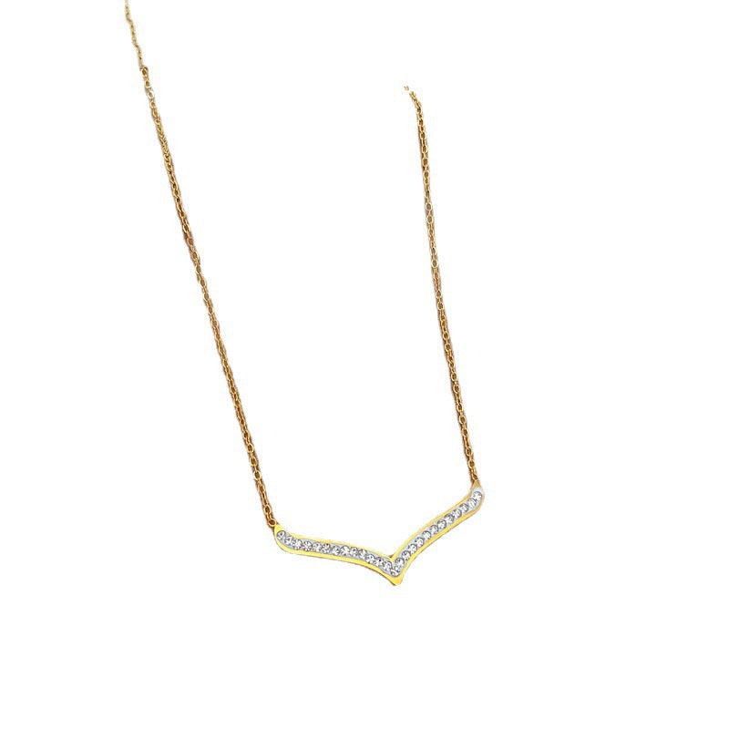 Kalung Titanium Fuji Later V Fashionable Anti Karat Dan Anti Luntur perhiasandirect