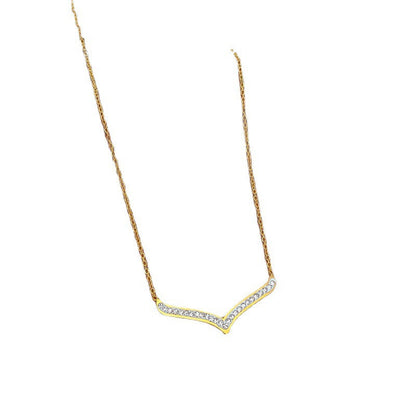 Kalung Titanium Fuji Later V Fashionable Anti Karat Dan Anti Luntur perhiasandirect