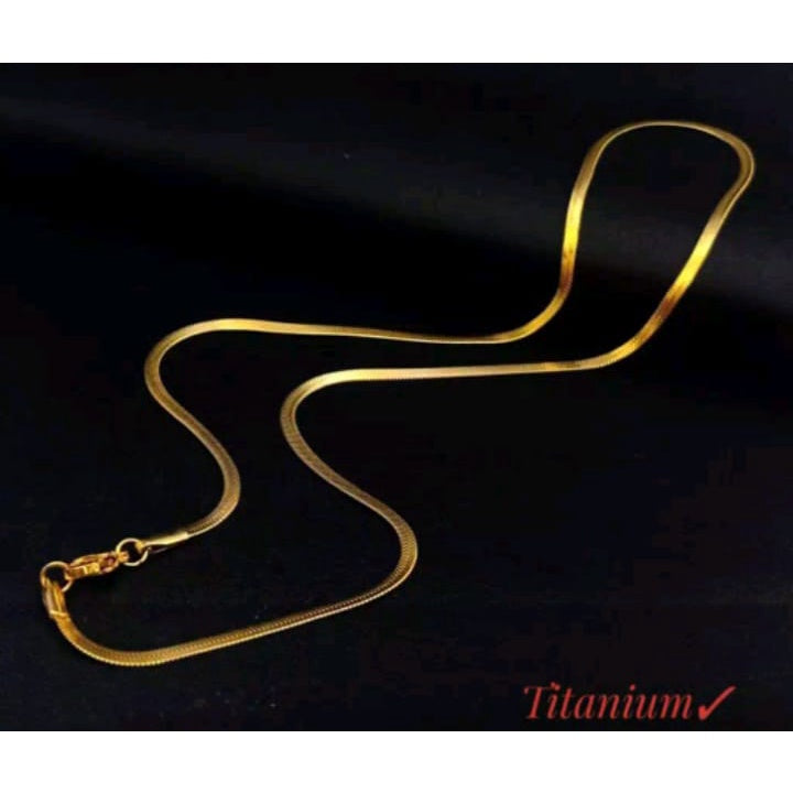 Kalung Titanium Model Casandra Pipih Untuk Pria Dan Wanita2