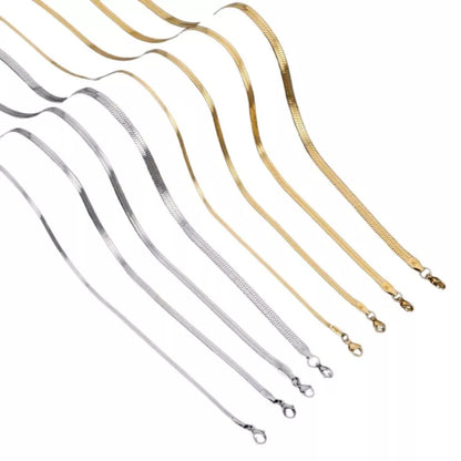 Kalung Titanium Model Casandra Pipih Untuk Pria Dan Wanita 1