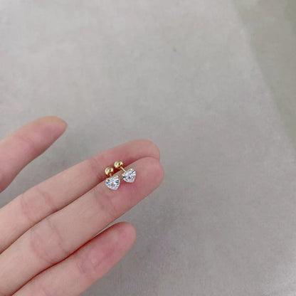 Anting Tulang Telinga Zircon Love Stainless Steel perhiasandirect
