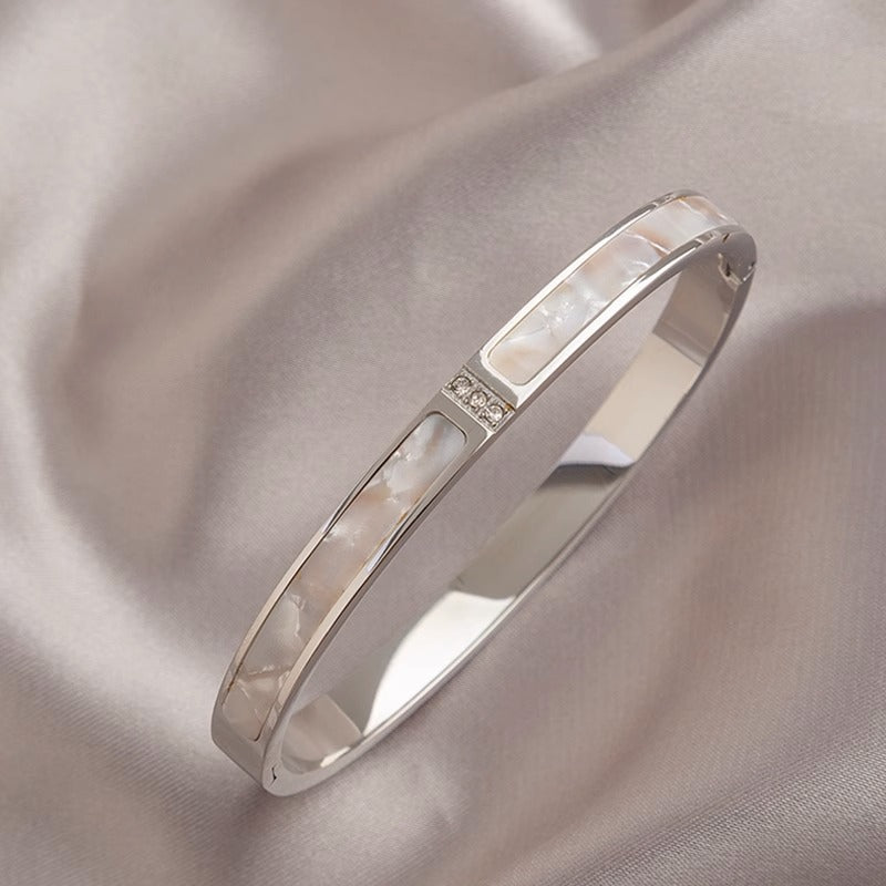 Gelang Wanita Sederhana Gaya Korea - Stainless Steel, Tidak Pudar, Elegan & Trendi! - 我的商店
