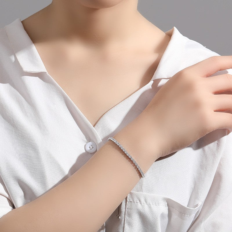 Gelang Wanita Full Drill Liontin - Aksesoris Jewelry Hadiah Ulang Tahun 2025 - 我的商店