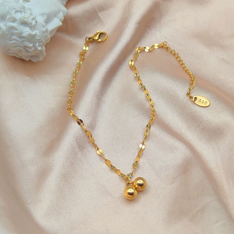 Grosir Gelang Kaki Wanita Vintage dengan Liontin Lonceng - Tidak Kusam, Cocok untuk Hadiah! - 我的商店