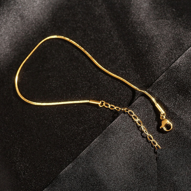 Gelang Wanita Sederhana - Stainless Steel, Elegan, Terjangkau & Cocok untuk Aktivitas Sehari-hari! - 我的商店