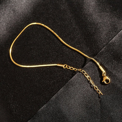 Gelang Wanita Sederhana - Stainless Steel, Elegan, Terjangkau & Cocok untuk Aktivitas Sehari-hari! - 我的商店