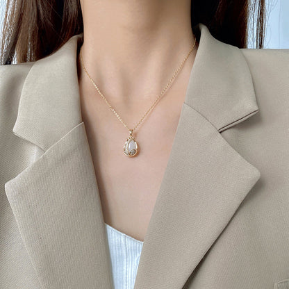 Kalung Bunga Tulip Wanita - Liontin Emas Anti Kusam dengan Rantai Elegan - 我的商店
