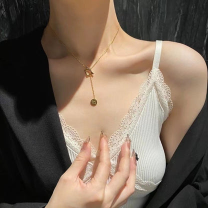 Gosir Gelang Lucky Charm 2025 untuk Wanita - 18k Stainless Steel Anti Pudar | Bangle Perhiasan Hadiah Elegan - 我的商店