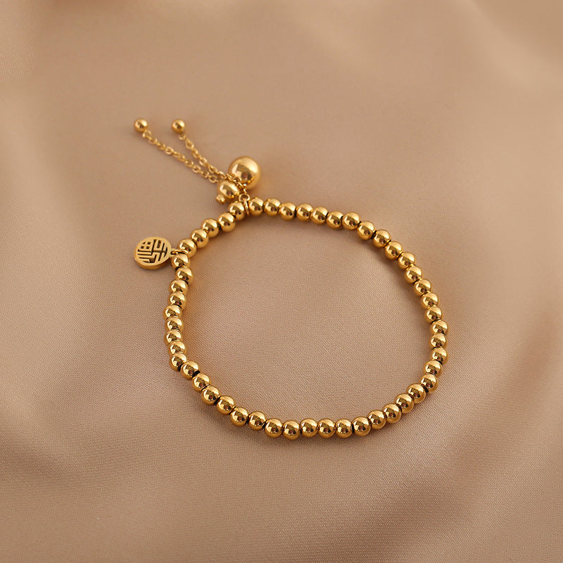Grosir Gelang Mutiara Emas untuk Wanita – Liontin Labu, Anti Karat, Hadiah Personalisasi - 我的商店