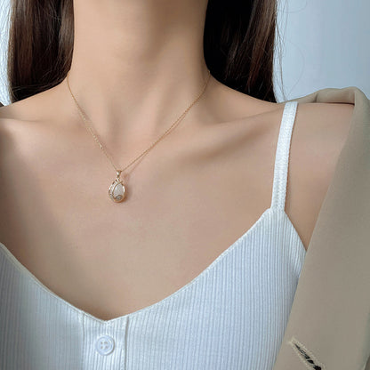 Kalung Bunga Tulip Wanita - Liontin Emas Anti Kusam dengan Rantai Elegan - 我的商店