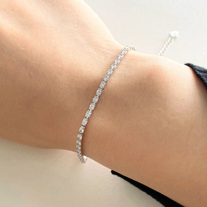 Gelang Wanita Full Drill Liontin - Aksesoris Jewelry Hadiah Ulang Tahun 2025 - 我的商店
